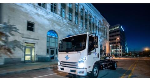 Electric Last Mile Solutions utility truck