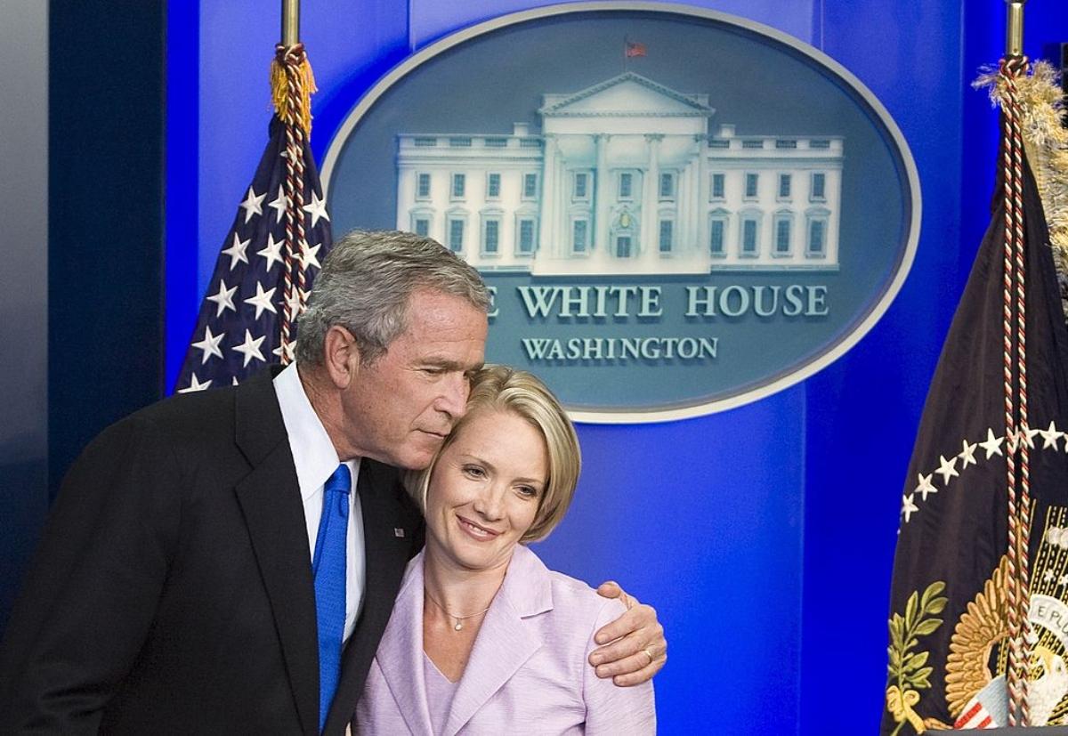 Dana Perino and President Bush