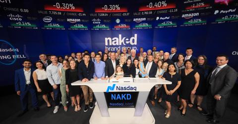 Naked Brands Nasdaq listing