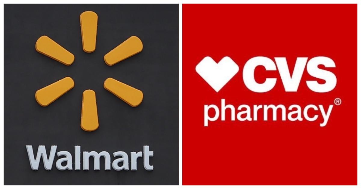 CVS and Walmart logo