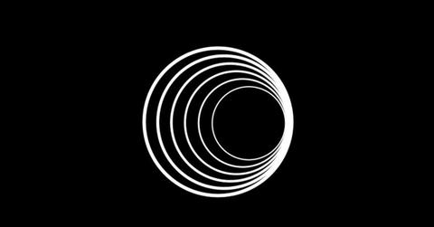 Wormhole logo on black background