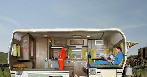People in a mobile home