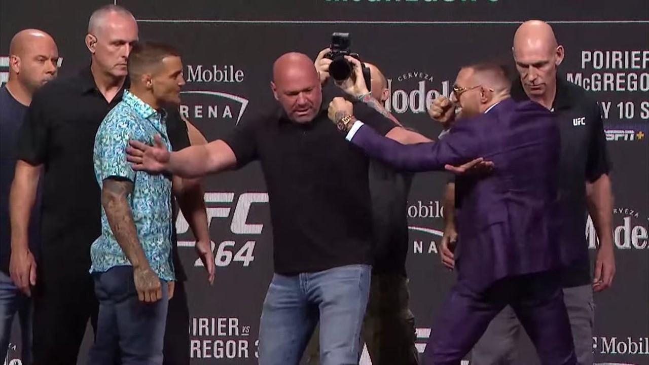 Dustin Poirier and Conor McGregor