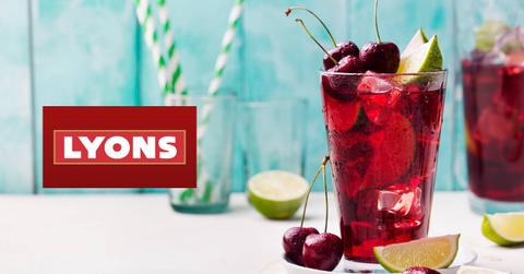 Lyons Magnus logo and drinks