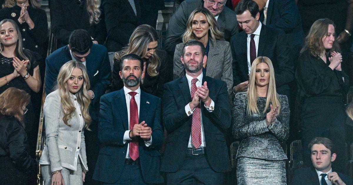 Donald Trump's five children sitting together at his State of the Union.