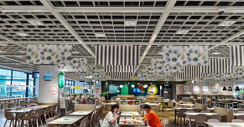An IKEA food court