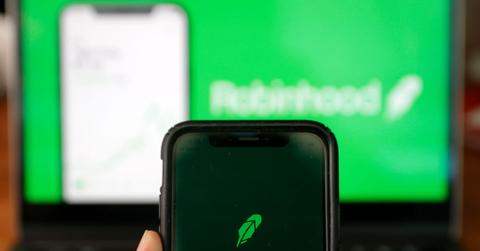 Robinhood app on a smartphone