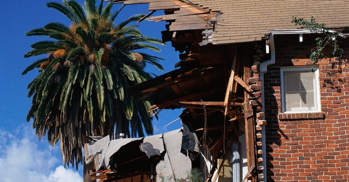 Home destroyed by hurricane