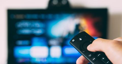 A person watching live stream TV