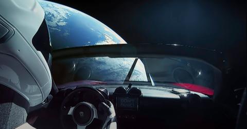 Starman in outer space