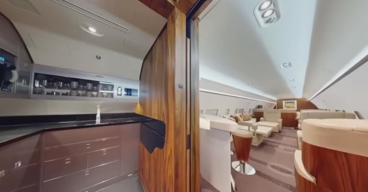 The inside of Kristi Noem's $70 million plane she used as DHS Secretary.