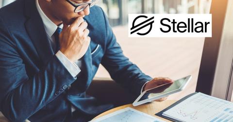 Man looking at a tablet