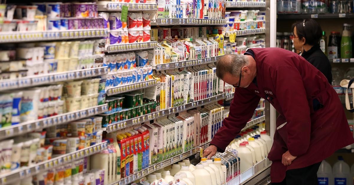 grocery store shelves 