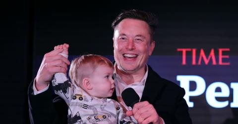 Elon Musk and son