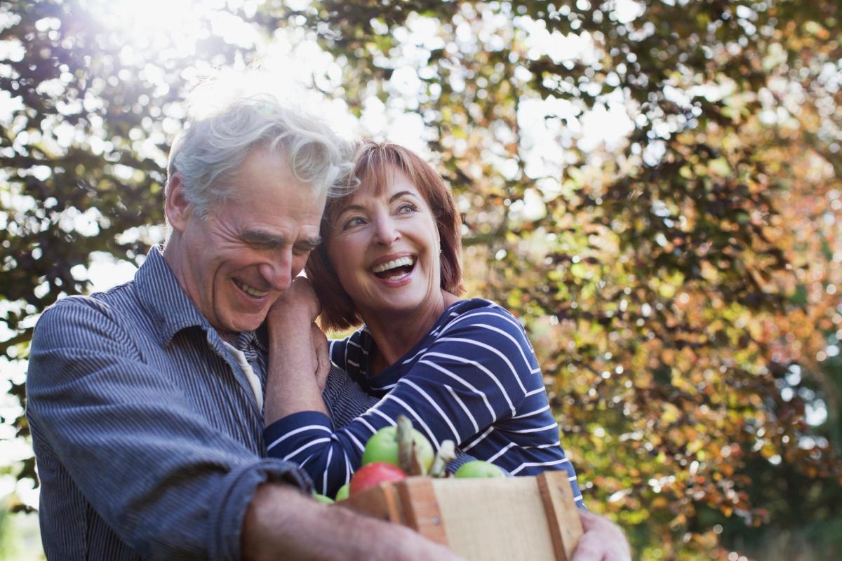 A senior couple