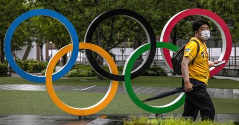 Olympic rings in Tokyo