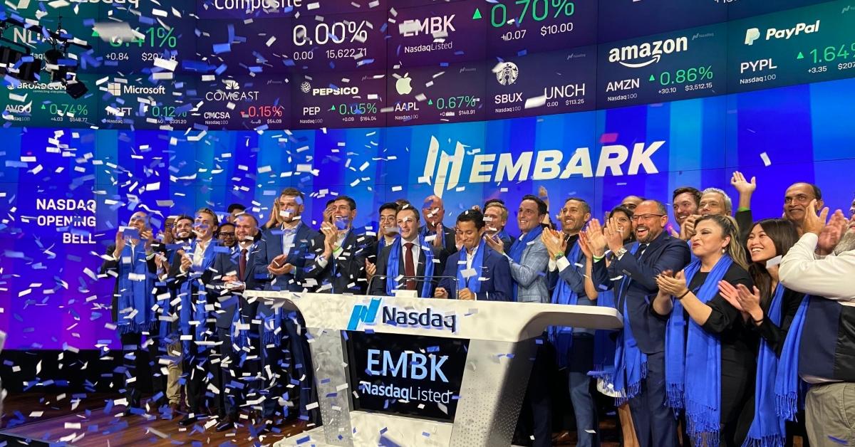 Embark's Nasdaq listing