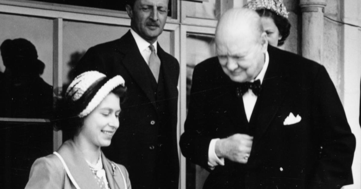 Queen Elizabeth II and Winston Churchill