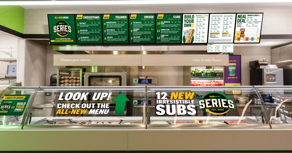 Subways's new menu, Subway Series