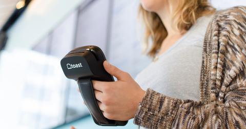 Toast payment processing machine