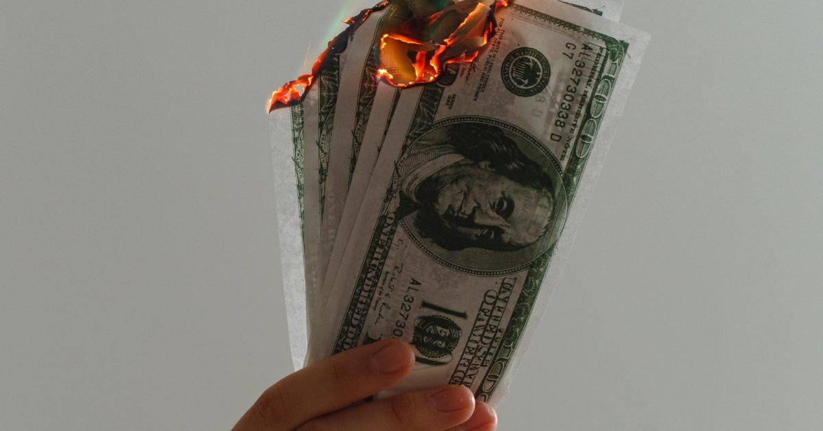 Burning money