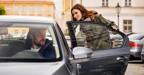 Uber driver and passenger