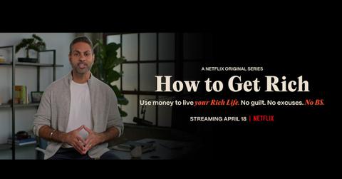 'How to Get Rich' banner with Ramit Sethi