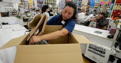 Employee at a Bed Bath & Beyond store