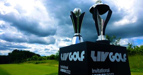 LIV Golf trophies