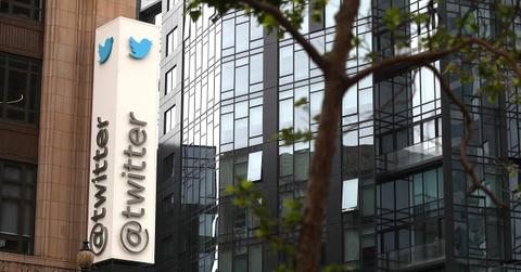 A sign at the Twitter Headquarters in San Francisco