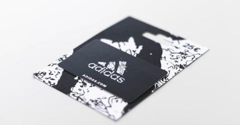 An Adidas gift card