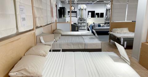 Mattresses displayed for sale