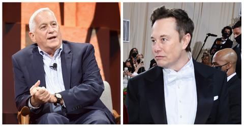 Walter Isaacson and Elon Musk