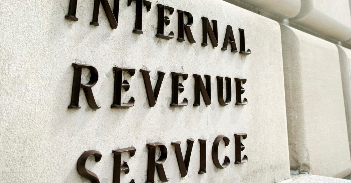 Internal Revenue Service sign