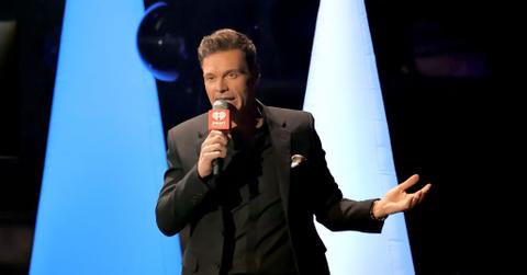 Ryan Seacrest speaks onstage during iHeartRadio 102.7 KIIS FM's Jingle Ball 2021