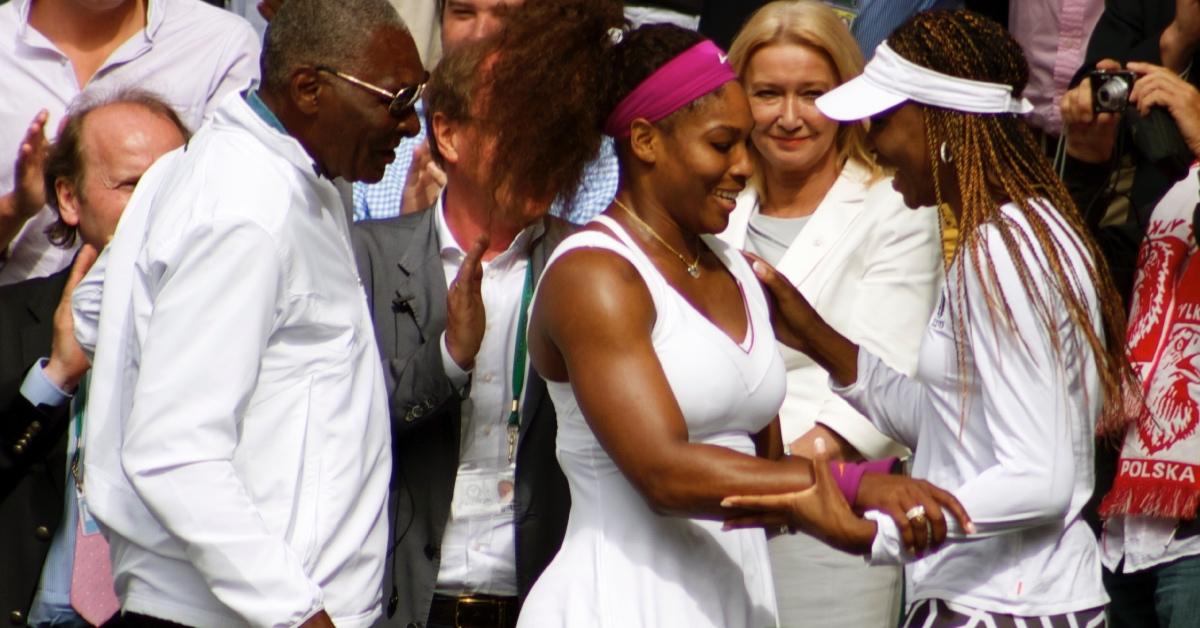 Richard Williams with Serena and Venus