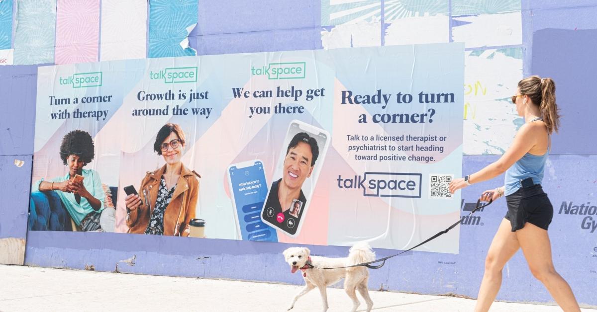 Talkspace mental health awareness advertising