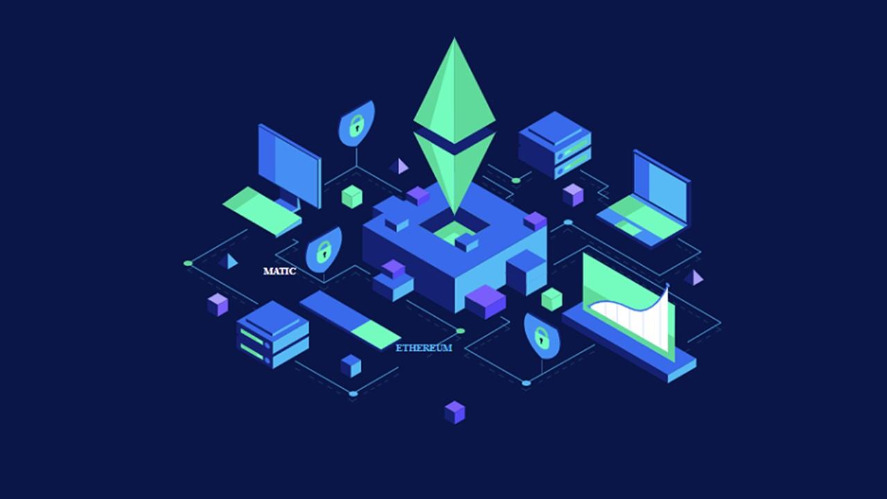 Illustration of the Matic platform and Ethereum blockchain 