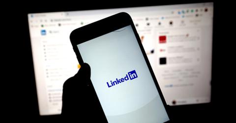 Linked in on a smartphone