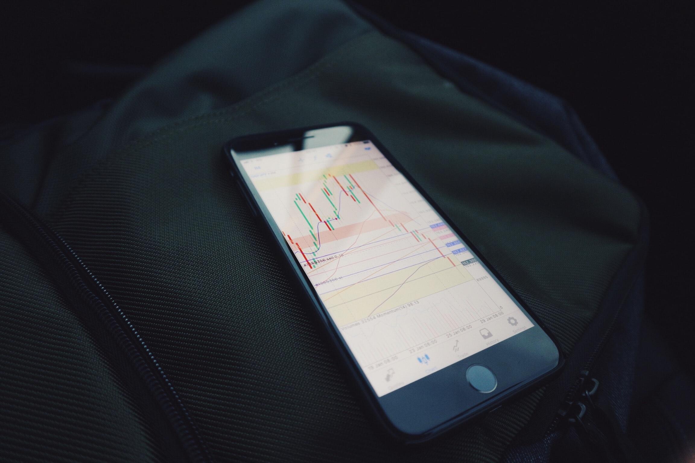 Stock data on a smartphone