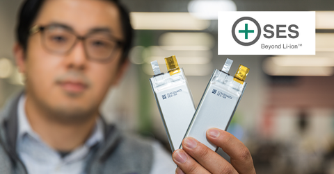 SES battery founder holding products