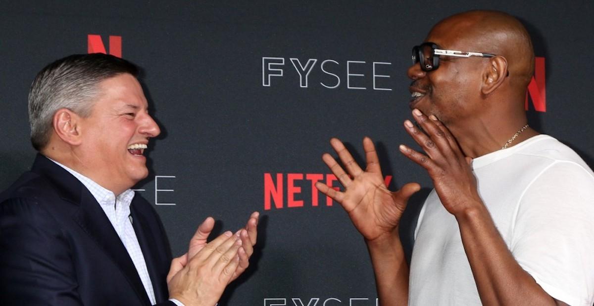 Ted Sarandos and Dave Chappelle