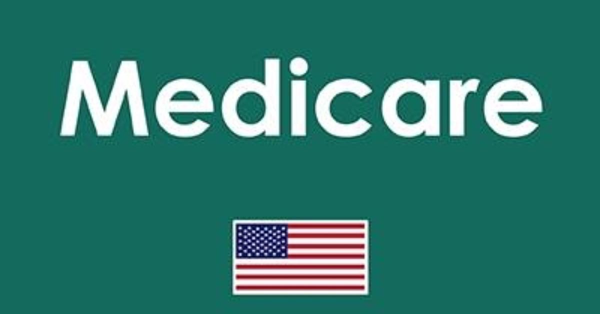 Medicare graphic with U.S. flag