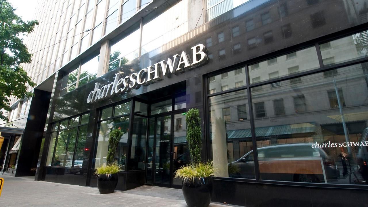 Charles Schwab building and sign