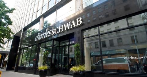 Charles Schwab building and sign