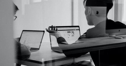 People working on laptops