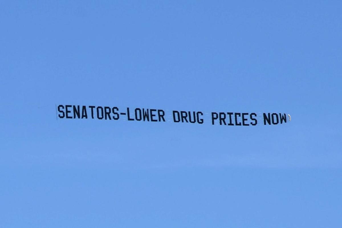 Banner in the sky about Medicare 