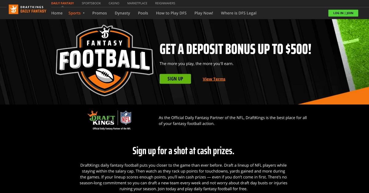 DraftKings has fantasy football