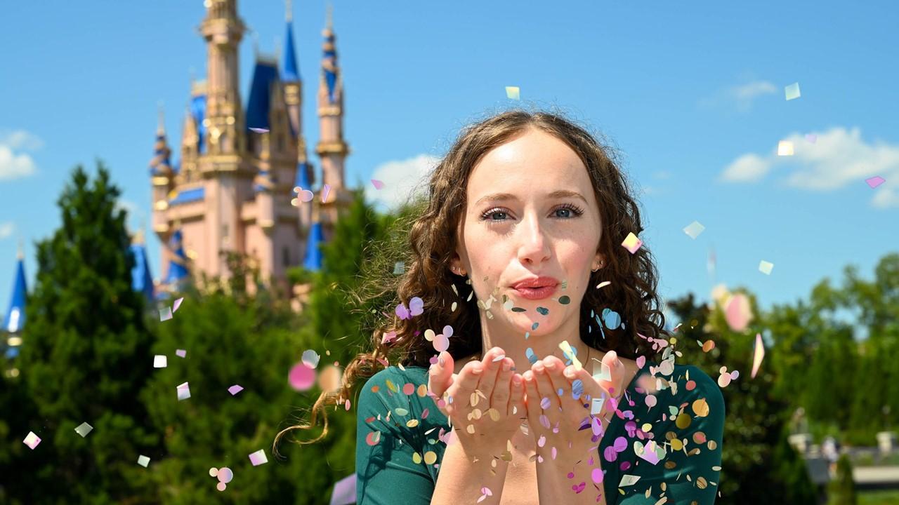 A woman at Disney World