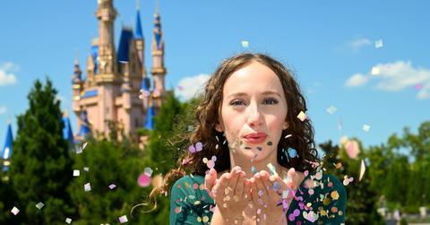 A woman at Disney World